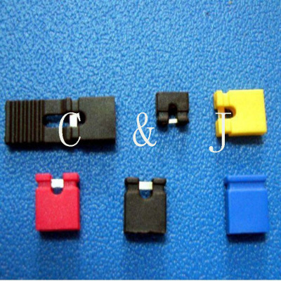 0mm跳线帽短路块 2.54间距长柄短路帽 2p 开口闭口彩色排针压线