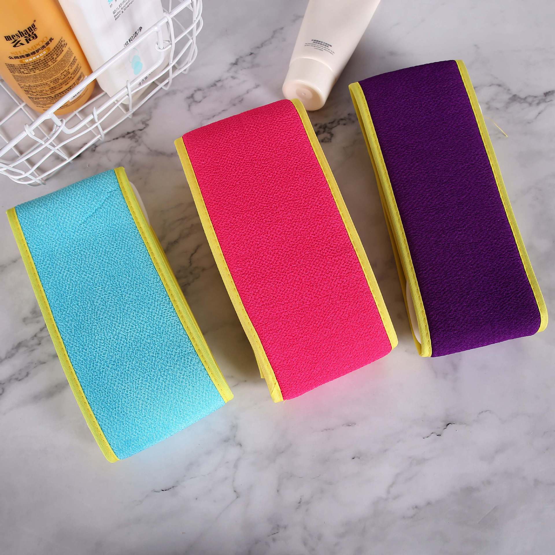 惠隆双手拉摩沐浴条搓澡巾去死皮沐浴搓泥搓背洗澡巾hl-0218