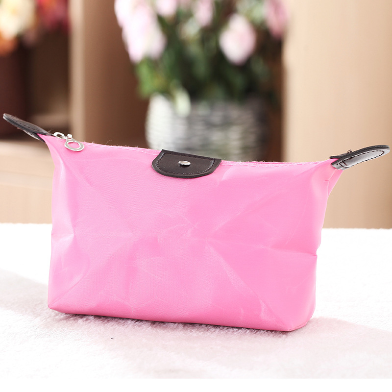 Dumplings Cosmetic Bag Korean Style Dumpling Making Foldable Ingot Cosmetic Bag Handbag Type Travel Toiletry Bag