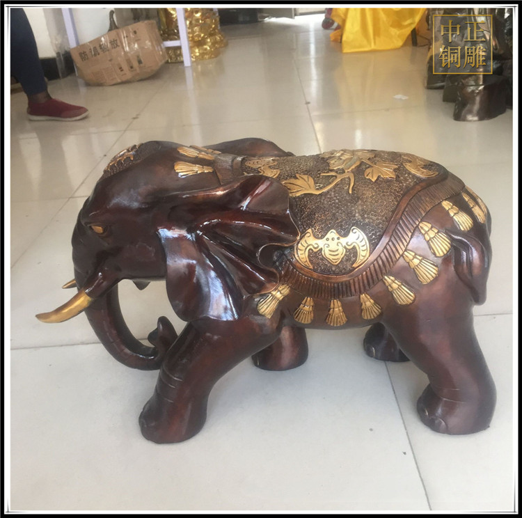大象工艺铜雕图片