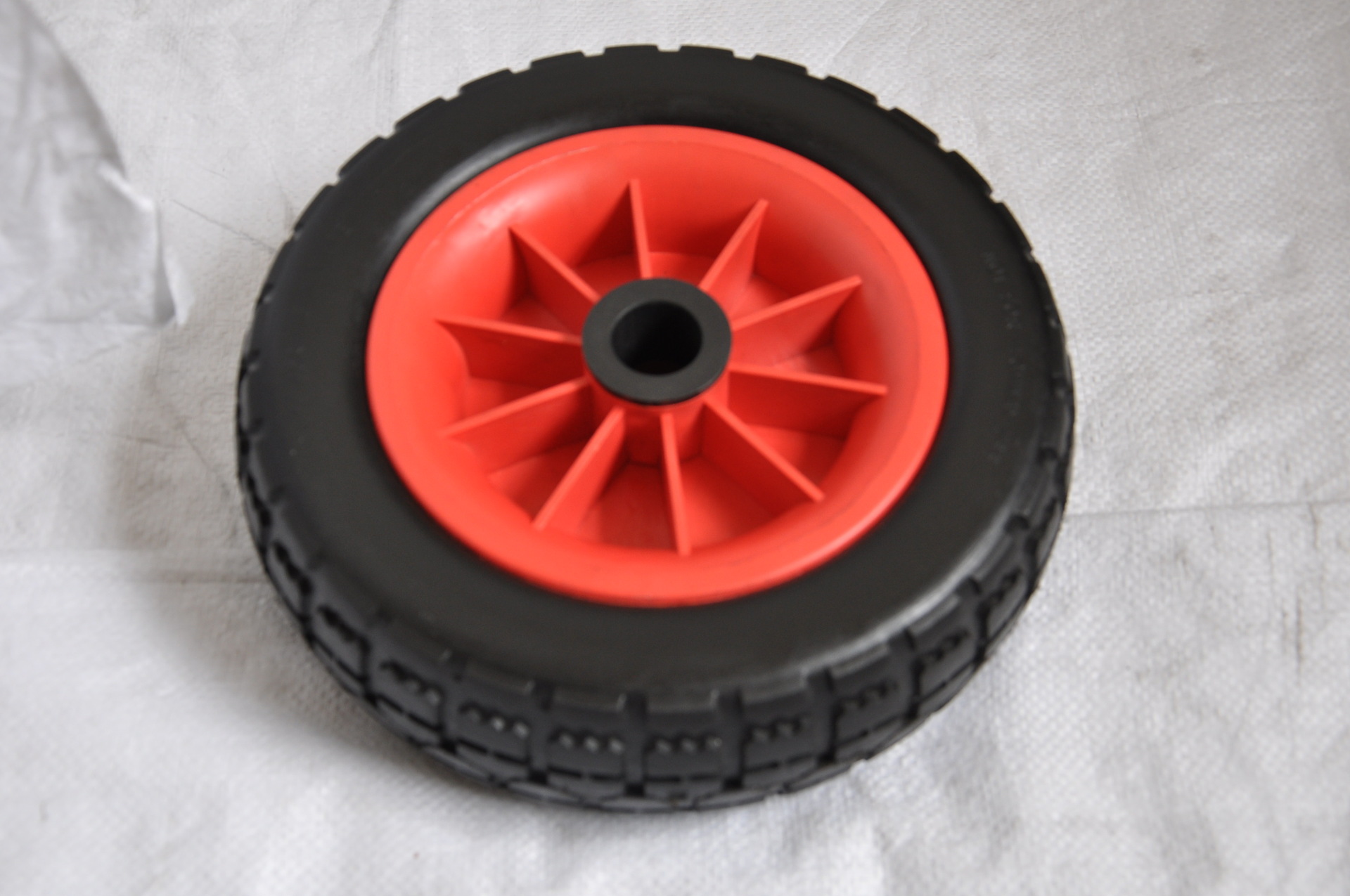 00-4pu发泡轮子 橡胶充气手推车轮子 实心发泡工具车轮