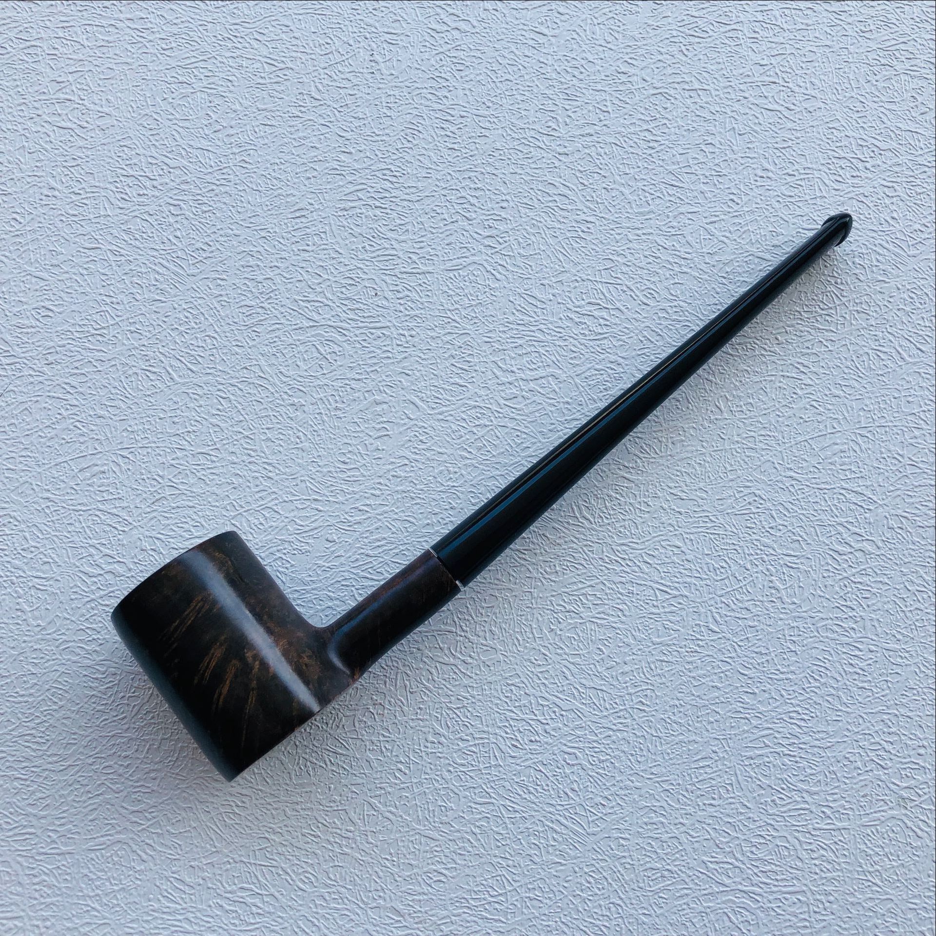 三森批发石楠木烟斗3mm铁芯木烟丝小号斗8574#小长柄阅读桌斗