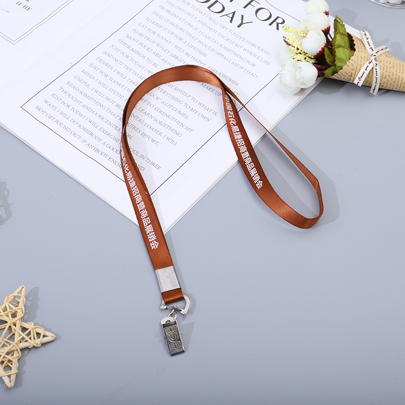 创意厂牌胸卡绳工牌吊带工作证卡套挂绳工作牌展会参会证吊绳定做