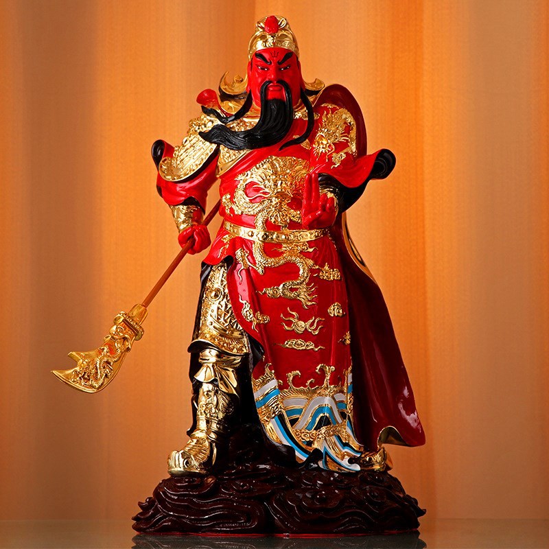 圆通工艺纯铜关公财神厂价直供关二爷关帝武财神爷佛像家居摆件