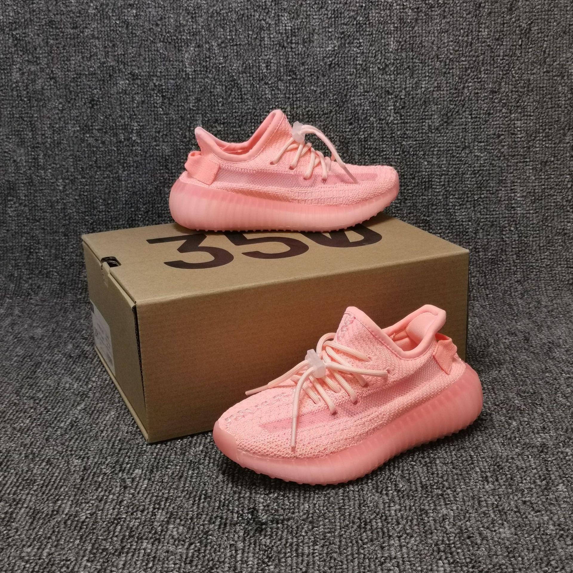 350v2椰子侠儿童满天星亚洲美洲欧洲夜光反光童鞋男童莆田运动鞋