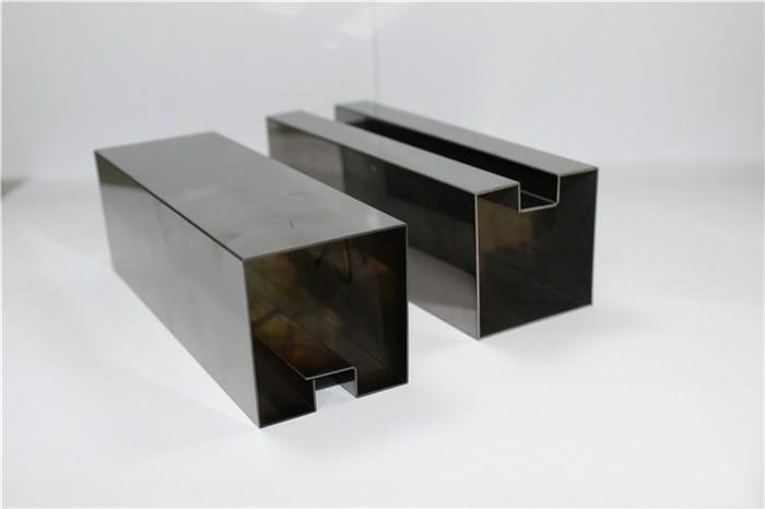 0.5不锈钢板背景墙玫瑰金装饰条304不锈钢折边折弯安装扣边条