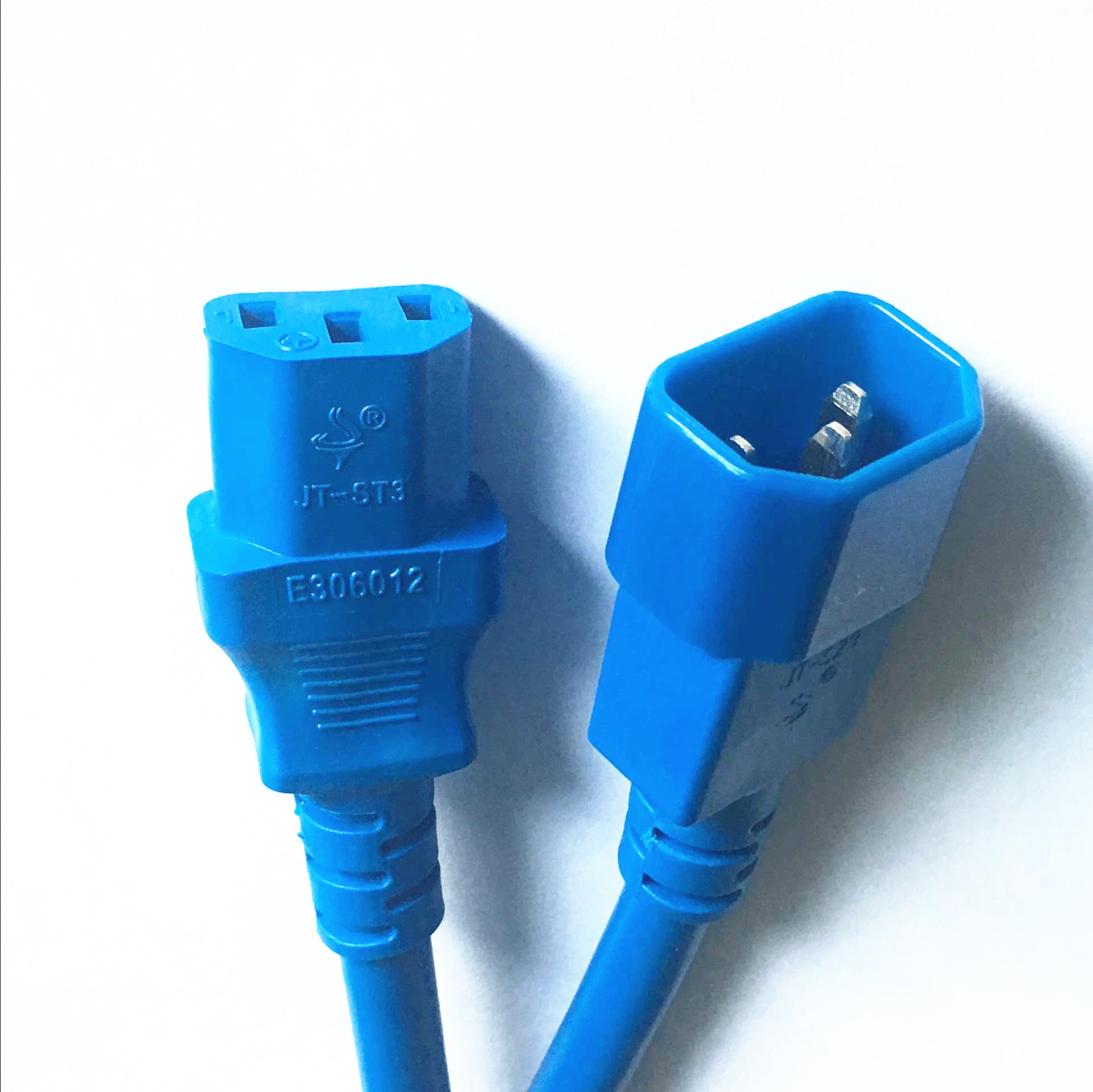 批量生产c1390度弯头电源线 欧标美标通用插头电源线