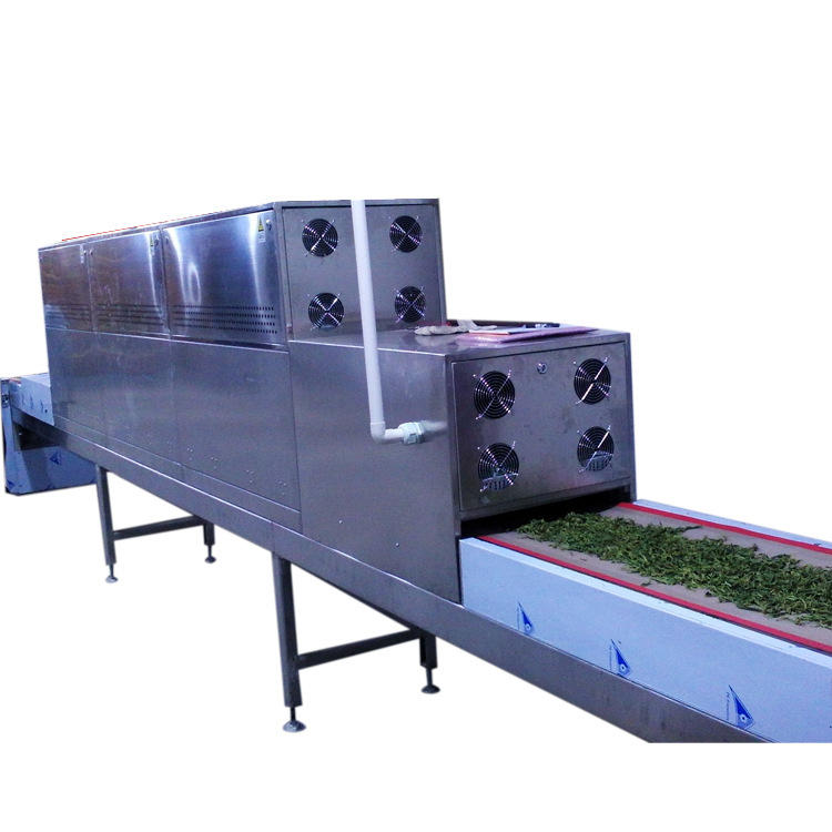 茶叶微波烘干杀青机 隧道式微波干燥设备 广东制茶设备 绿茶杀青