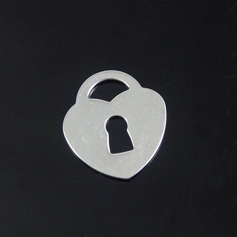 小熊蝴蝶心形锁吊坠项链手链饰品配件箱包五金冲压片装饰挂锁批发