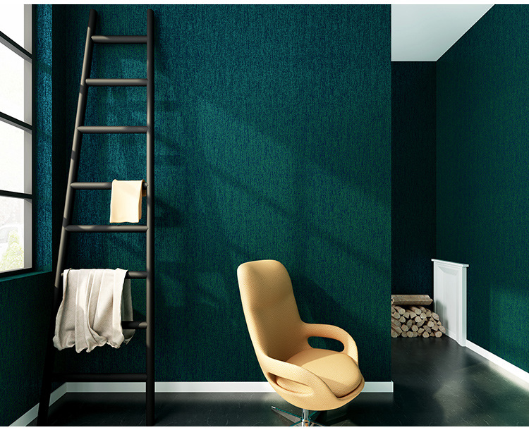 素色孔雀绿无缝墙布色经提花丝绸墙布客厅卧室现代简约背景墙壁布