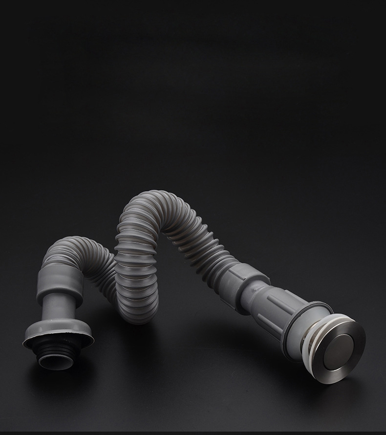 卫浴配件 面盆洗脸盆一体下水管 s弯塑料接头下水 厂家批发