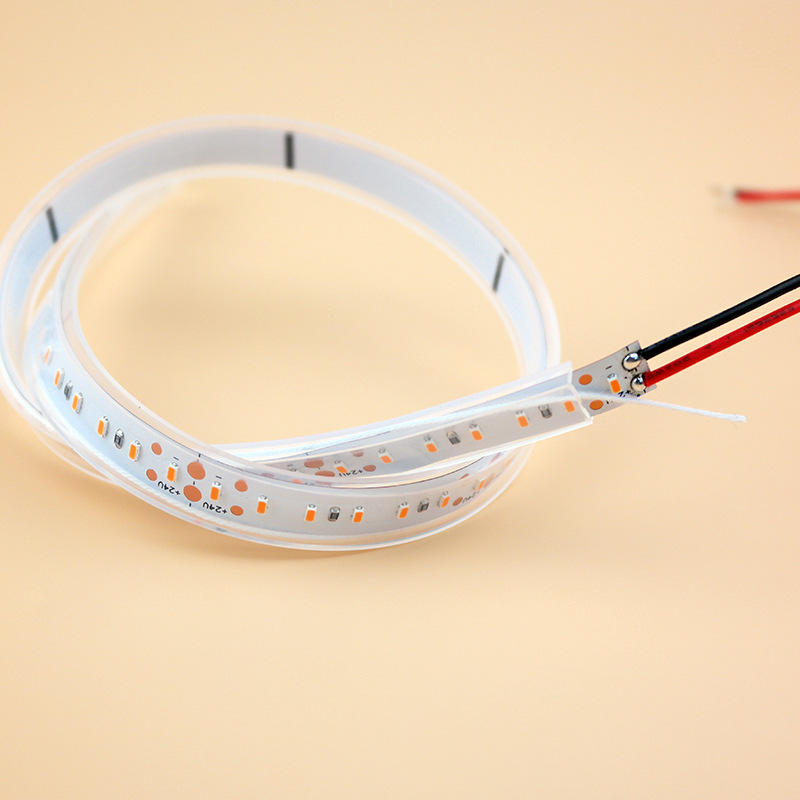 led硅胶套管1210白色/透明软灯条带线带耐低高温可弯曲造型