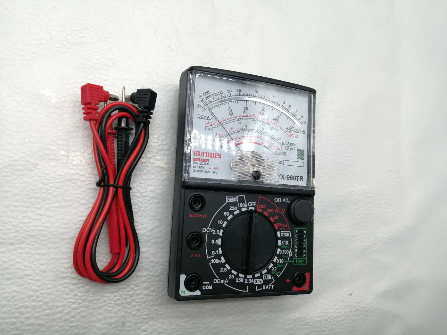 日本游丝指针式万用表yx-960tr高精度机械表电工教学 20k/v表头