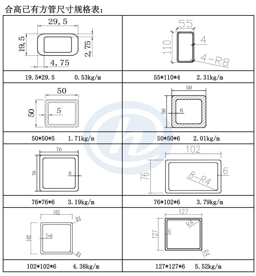 厂家供应防腐蚀方管 玻璃钢方管 高强防腐frp拉挤型材定制
