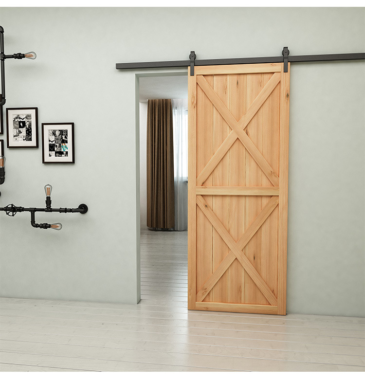 谷仓门木门实木卫生间轨道复古工业风餐厅酒吧卧室内餐厅门个性化