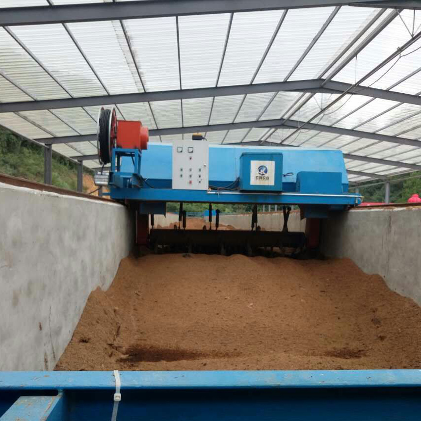 有机肥槽式翻堆机 粪便堆肥机 翻抛机 新型有机肥翻堆机发酵设备