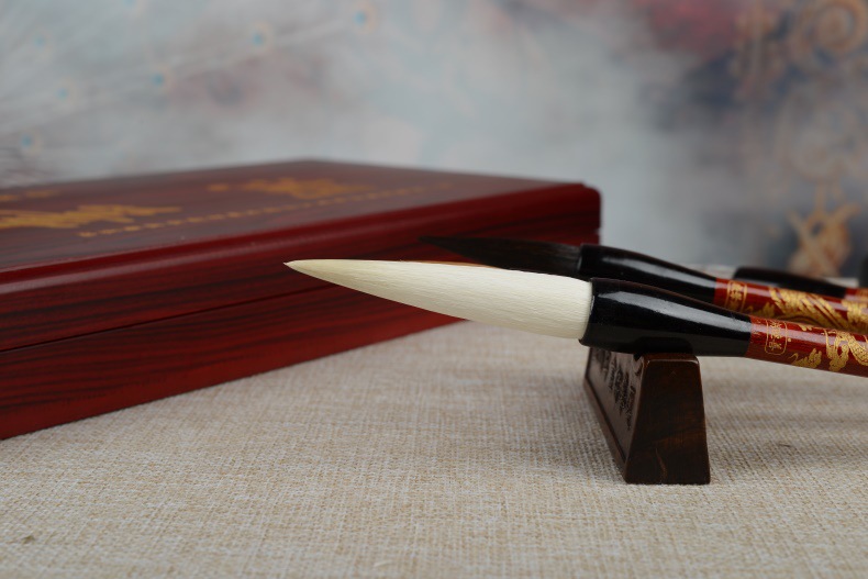 实力厂家双羊牌湖笔龙虎凤6支装精品礼盒套装送礼文具用品批发