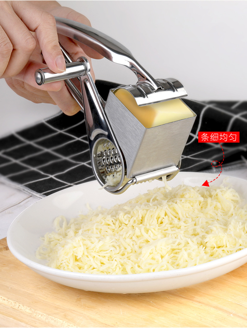 不锈钢芝士刨丝器 手动核桃坚果研磨器 婴儿辅食工具