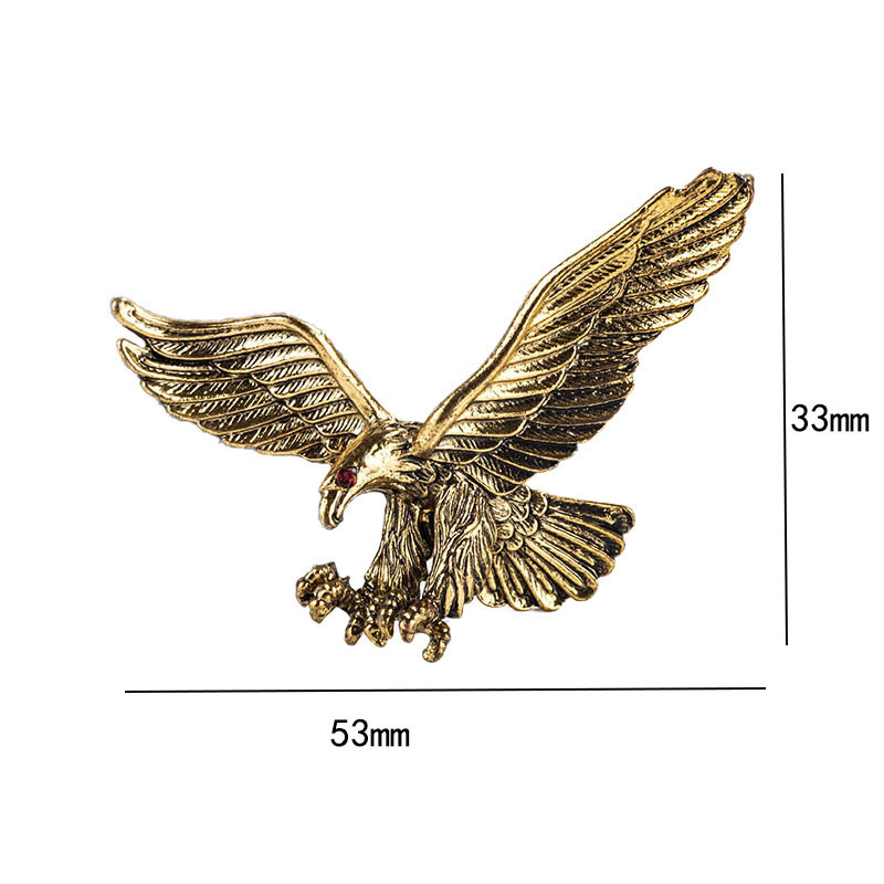 新款 欧美潮人复古霸气老鹰男士胸针扣 翱翔的雄鹰徽章西个性配饰