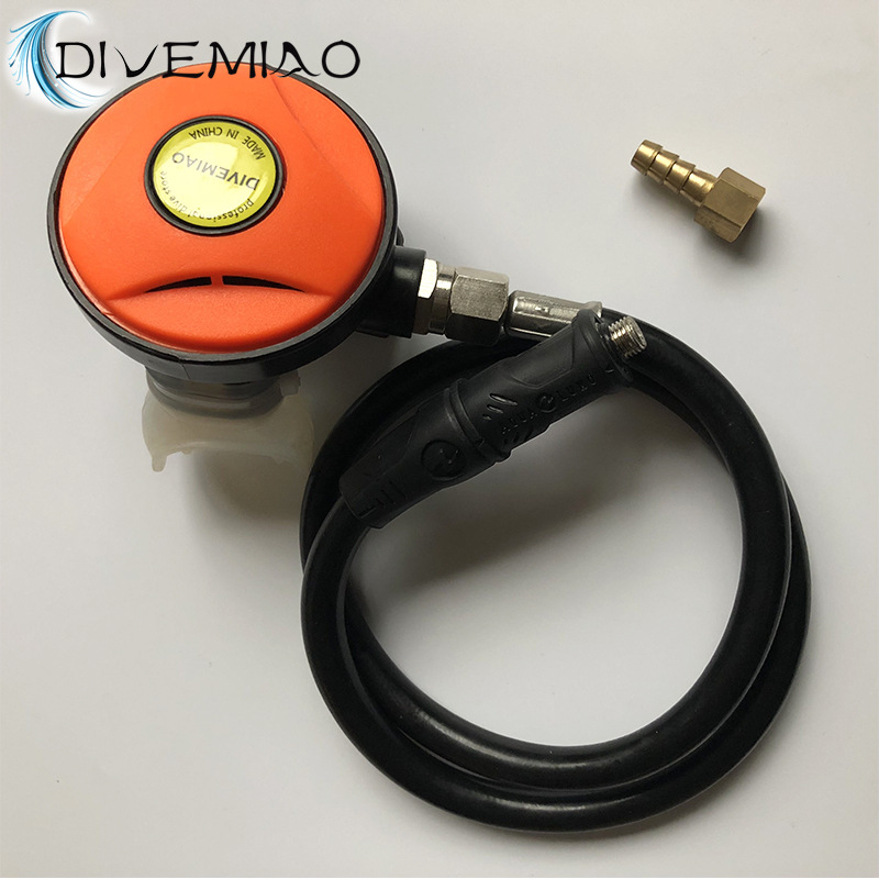 水肺潜水二级调节器二级头呼吸管二级头减压阀潜水呼吸器