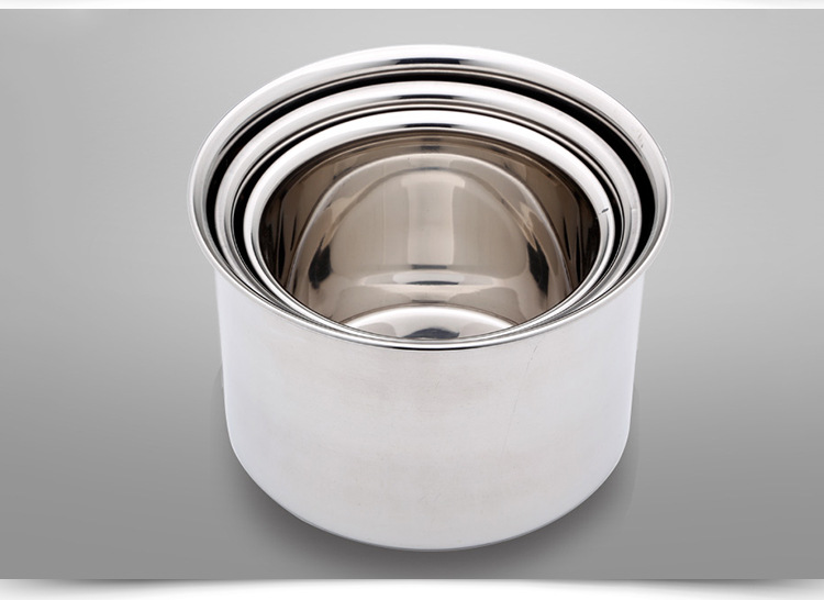 厂家供应加厚不锈钢味盅调料缸 烘培多用打蛋盆圆形炖盅 厨房用品