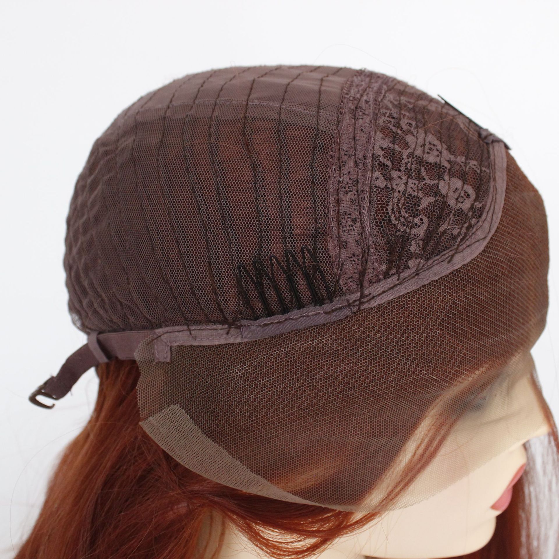 欧美时尚假发 前蕾丝化纤头套 中分长直发假发 厂家外贸出口