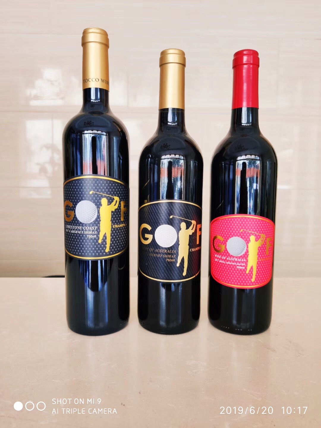 澳洲golf冠军高尔夫干红葡萄酒