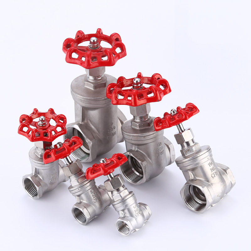 不锈钢304内丝闸阀4分内牙丝扣手轮闸阀304球阀门