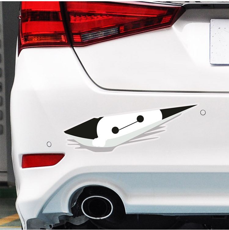 汽车前后保险杠贴纸遮划痕个性车贴3d卡通立体车贴汽车贴纸装饰