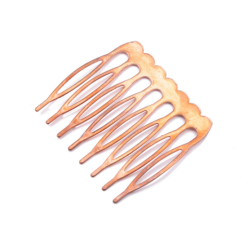 Antique Hair Accessories Accessories Wholesale Red Copper Bun Hair Comb Ornament Material Children Headwear Vintage Hair Comb