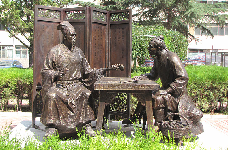 厂家直销 蜀汉四英人物铜像 铸铜古代英雄名人雕塑 定制 ftd-332