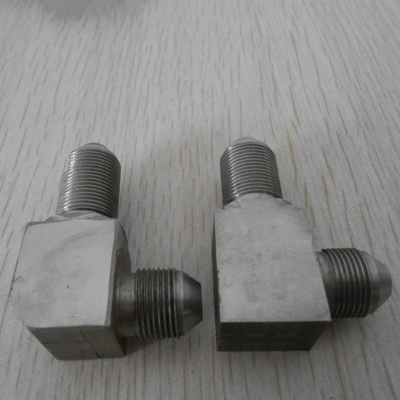 供应不锈钢直角接头 液压系统管路接头 74度锥螺纹接头