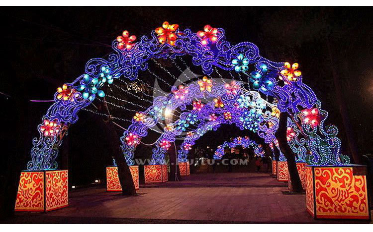 led圆二线灯带彩色霓虹灯条防水户外工程装饰灯ins彩灯闪灯造型灯