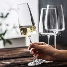 进口RONA无铅水晶红酒高脚杯家用白葡萄酒杯香槟起泡酒杯子