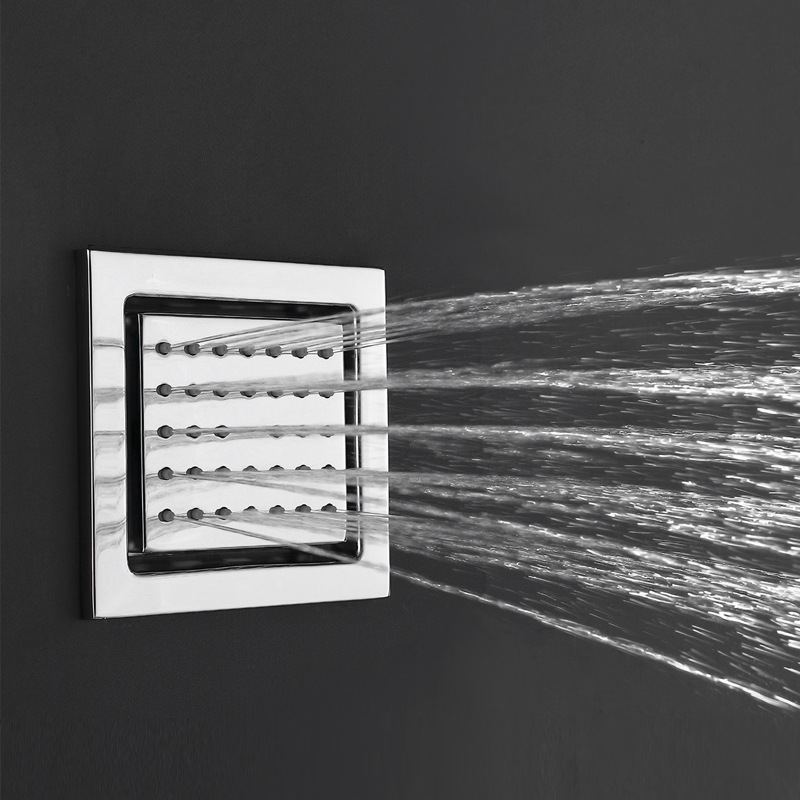 跨境铜侧喷花洒喷头暗装淋浴浴室花洒增压小喷头厂家批发