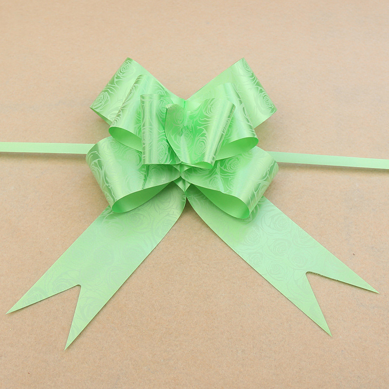 创意款婚车扎花彩带蝴蝶结手拉花礼品包装饰品车把手扎花大号拉花