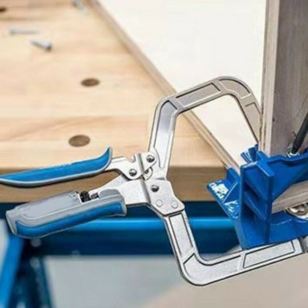 90°度直角木工工具夹 直角固定打孔安装器 木工斜孔定位夹