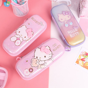 hellokitty可爱凯蒂猫文具盒送儿童生日礼物kt铅笔盒节日礼物笔袋