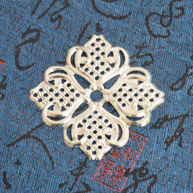 工艺品装饰材料 喜糖盒装饰铁花片 镂空方形 中国结金属花片-阿里巴巴