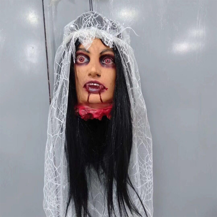 万圣节装饰恐怖乳胶贞子吊鬼酒吧kt鬼屋密室吓人气氛布置道具批发