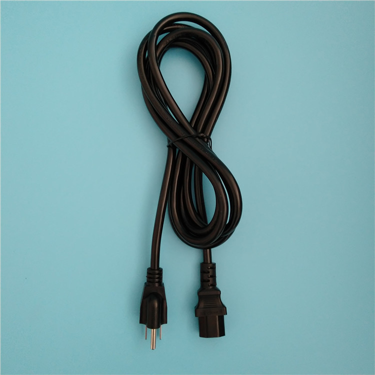 美标电源线 ul标准 美规三芯插头延长线