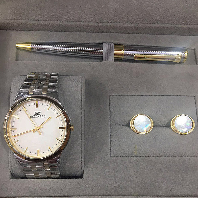 时尚男士手表钢笔钱包礼盒套装 商务高档礼盒 送男友手表创意礼物