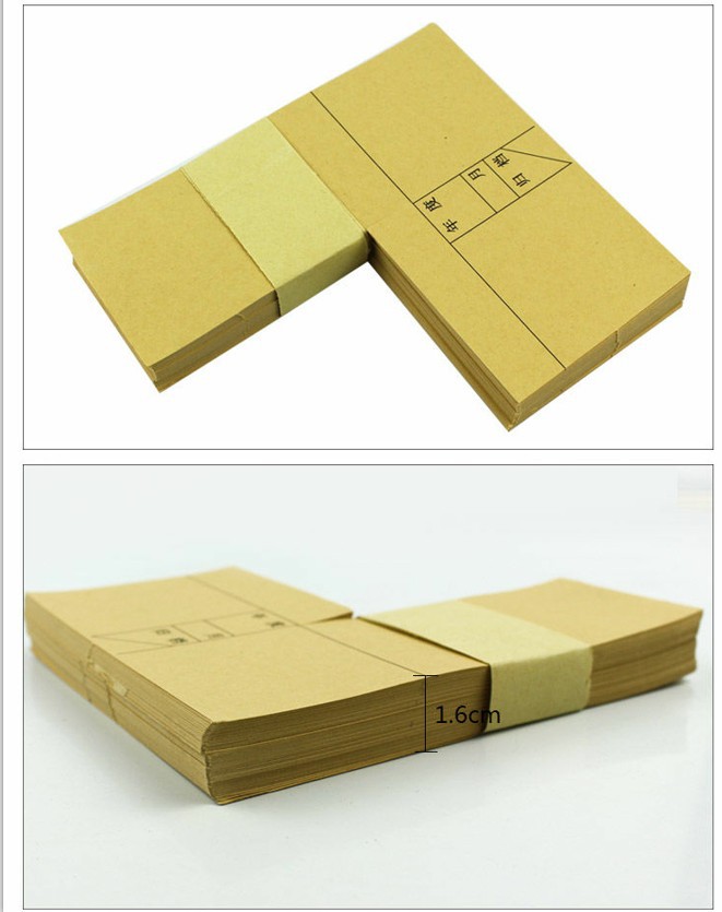 记账凭证包角纸 包角牛皮纸凭证角 会计凭证角 100张/扎