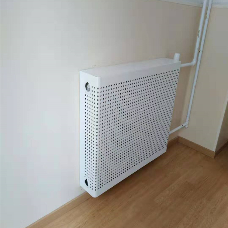 厂家供应暖气罩加工 空调罩外罩  学校用冲孔板暖气罩