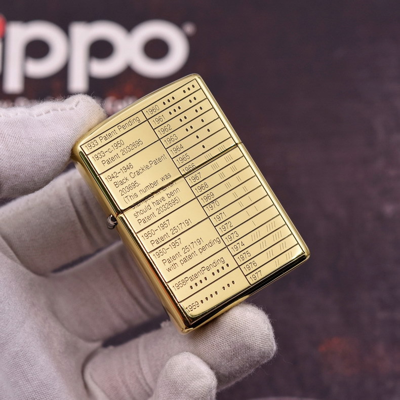 zippo 纯铜精雕 历代底刻年份对照表