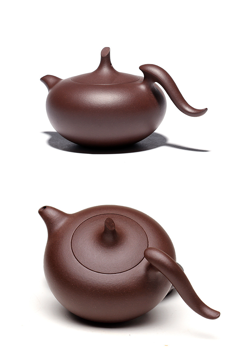 一件代发宜兴正品紫砂壶原矿一厂老紫泥飞鸿壶名家纯全手工茶壶茶