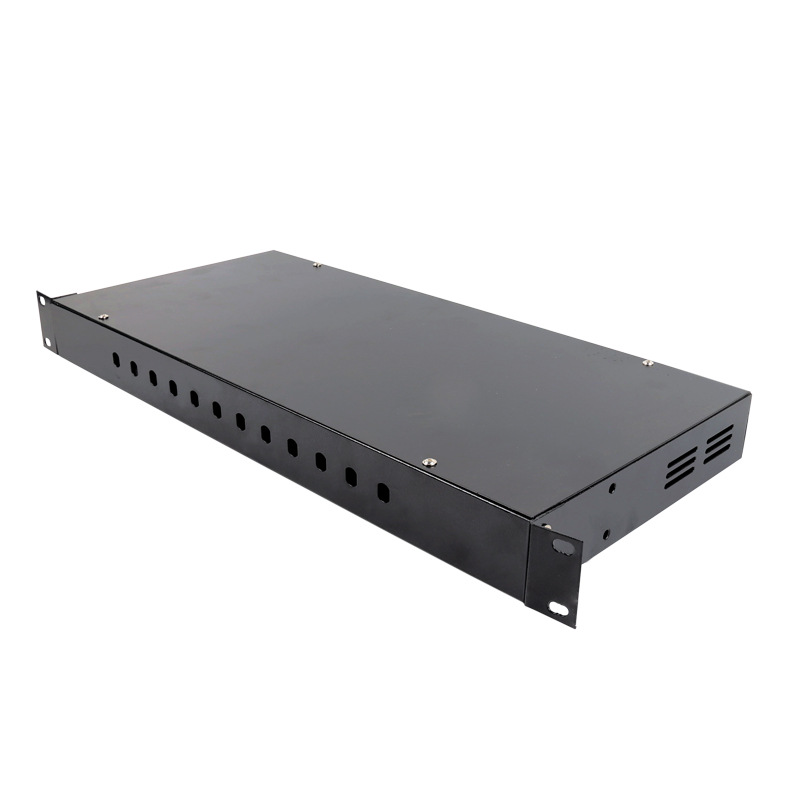 12口光纤终端盒fc/st光缆终端盒12芯光纤盒机架式光纤终端盒光纤