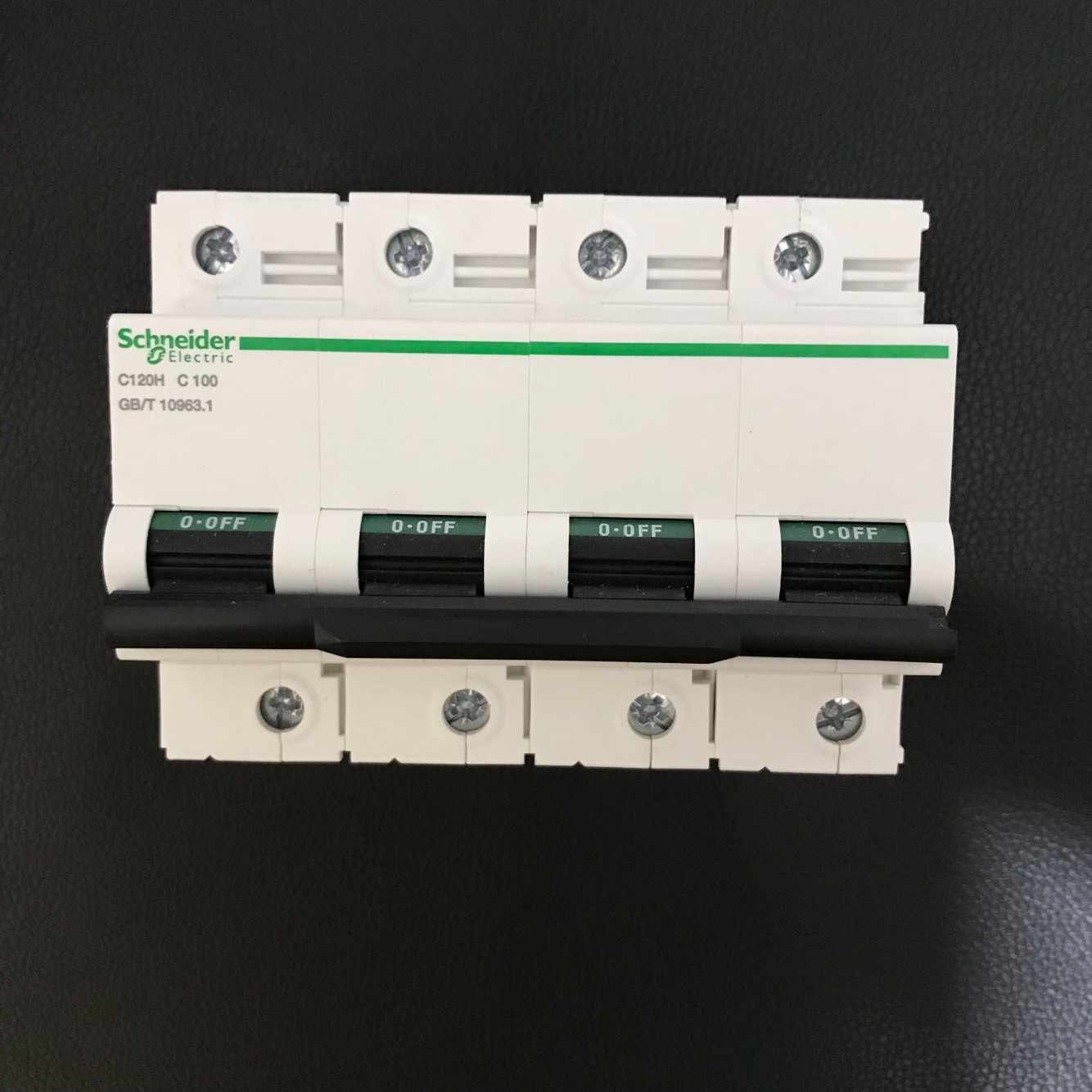 施耐德4p125a断路器ic65n空气开关380v三相四线c型a9n19827 c120h