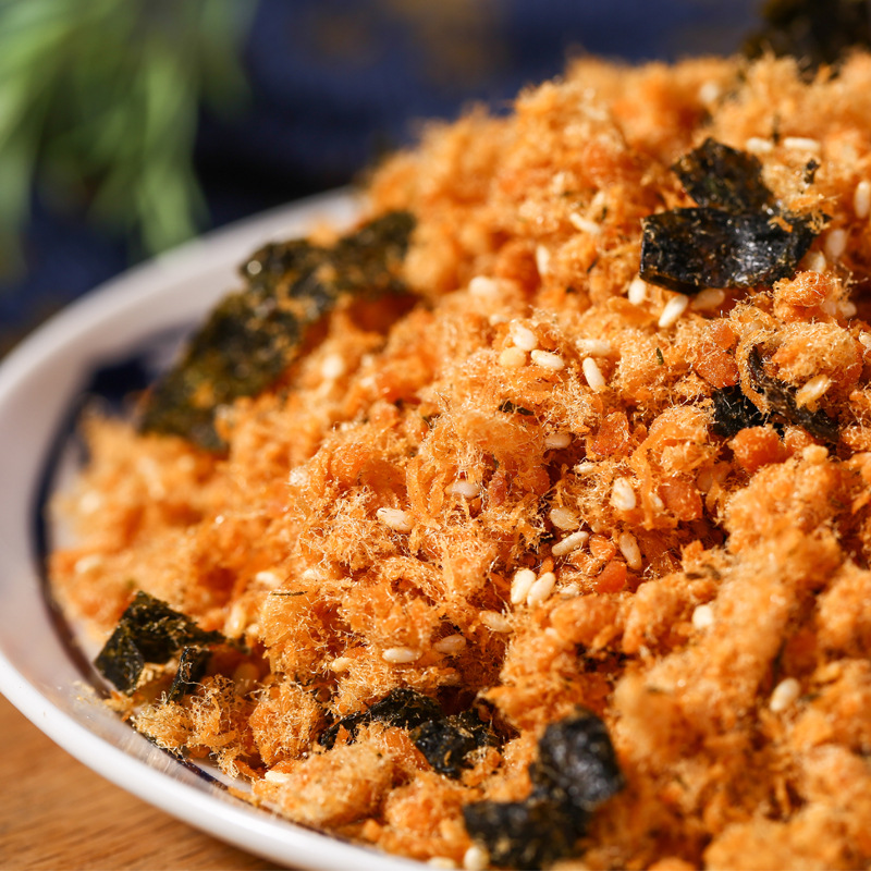 味中味海苔油酥香松 面包寿司肉松 120g罐装海苔芝麻肉松厂家批发