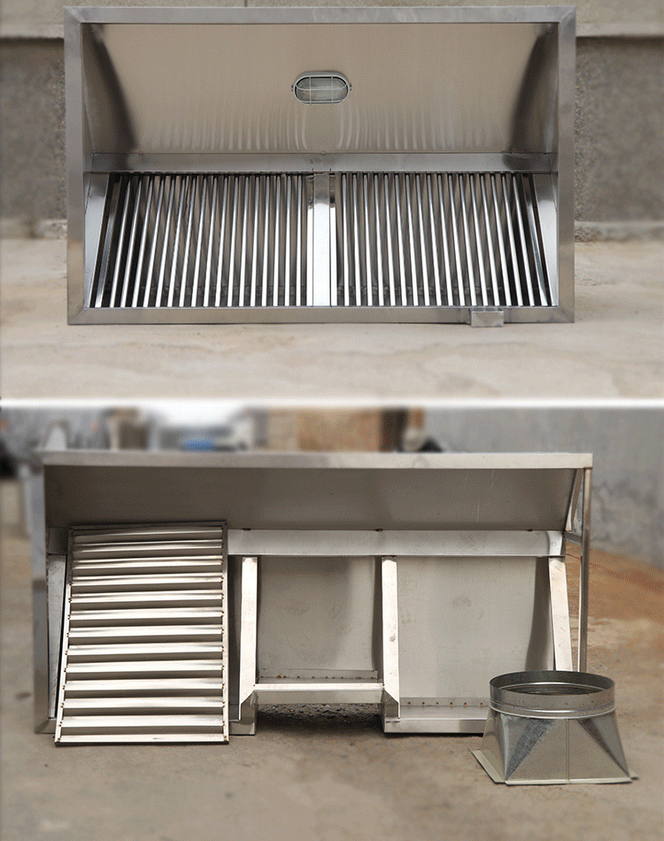 商用不锈钢油烟罩排烟罩排烟机酒店食堂饭店不锈钢简易抽油烟机